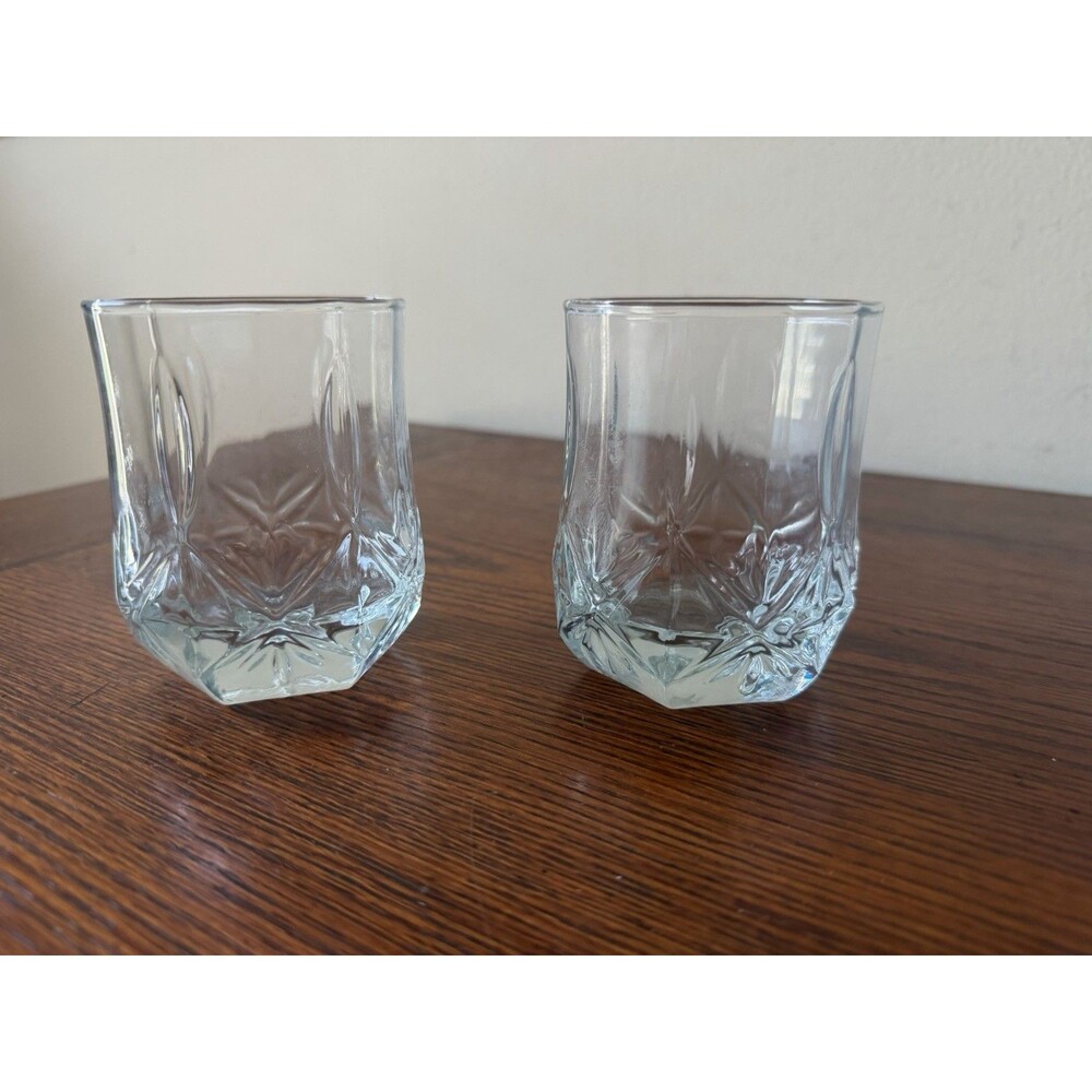 Cristal D'Arques Old Fashioned Whiskey Glasses In The Ashley Pattern Set Of 2